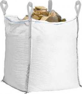 Springos Big Bag worek 1000 kg mocny na gruz 145x90x90 cm kontener z uchwytami biały UNIWERSALNY 1