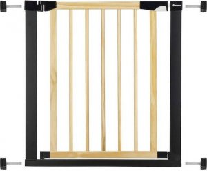 Springos Bramka zabezpieczająca schody 75-89 cm bramka rozporowa brązowo-czarna UNIWERSALNY 2