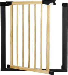 Springos Bramka zabezpieczająca schody 75-89 cm bramka rozporowa brązowo-czarna UNIWERSALNY 8