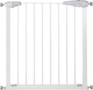 Springos Bramka zabezpieczająca barierka rozporowa 76-120 cm biała UNIWERSALNY 5