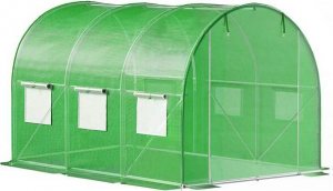 Springos Szklarnia ogrodowa foliowa UV-4 140g/m2 tunel foliak 3x2x2 m zielony UNIWERSALNY 23