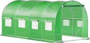 Springos Folia na tunel ogrodowy 4,5x2x2 m zapasowe poszycie na szklarnię UV-4 140gs/m zielone UNIWERSALNY 16