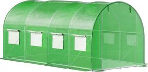 Springos Folia na tunel ogrodowy 4,5x2x2 m zapasowe poszycie na szklarnię UV-4 140gs/m zielone UNIWERSALNY 10
