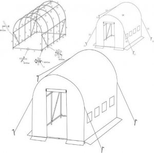 Springos Szklarnia ogrodowa foliowa UV4 140g/m2 4,5x2x2 m zielona UNIWERSALNY 6