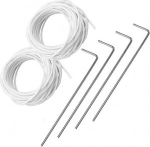 Springos Szklarnia ogrodowa foliowa UV4 140g/m2 4,5x2x2 m zielona UNIWERSALNY 8