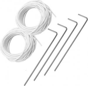 Springos Szklarnia ogrodowa foliowa UV4 140g/m2 2x2x2 m zielona UNIWERSALNY 12