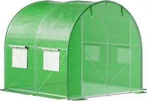 Springos Szklarnia ogrodowa foliowa UV4 140g/m2 2x2x2 m zielona UNIWERSALNY 2