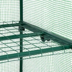 Springos Szklarnia ogrodowa 4 półki foliowa UV4 130g/m2 1,6x0,5x0,7 m zielona UNIWERSALNY 7