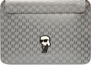 Karl Lagerfeld Karl Lagerfeld Wsuwka Klcs14Sakhpkg 14 Srebrna Sleeve Mono Saffiano Ikonik 1