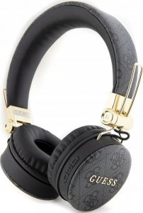 Słuchawki Guess Guess Bluetooth on-ear headphones GUBH704GEMK black/black 4G Metal Logo 1