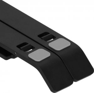 Springos Podstawka pod laptopa metalowa składana, stojak z regulacją nachylenia czarny UNIWERSALNY 16