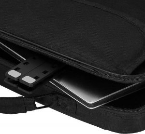 Springos Podstawka pod laptopa metalowa składana, stojak z regulacją nachylenia czarny UNIWERSALNY 18