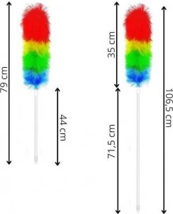 Springos Miotełka do kurzu teleskopowa szczotka do pajęczyn 79-106,5 cm kolorowa UNIWERSALNY 13