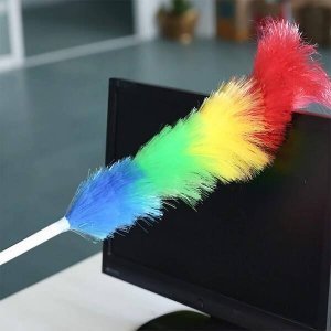 Springos Miotełka do kurzu teleskopowa szczotka do pajęczyn 79-106,5 cm kolorowa UNIWERSALNY 2