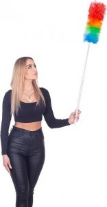 Springos Miotełka do kurzu teleskopowa szczotka do pajęczyn 79-106,5 cm kolorowa UNIWERSALNY 7