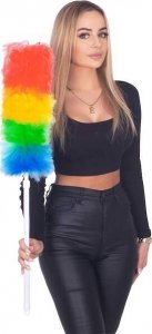 Springos Miotełka do kurzu teleskopowa szczotka do pajęczyn 79-106,5 cm kolorowa UNIWERSALNY 8