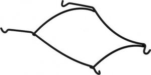 Springos Podwójny kosz na owoce, koszyk metalowy 32,5x30 cm patera czarna UNIWERSALNY 12