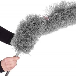 Springos Miotełka do kurzu 2w1 teleskopowa szczotka do pajęczyn 75-255 cm szara UNIWERSALNY 19