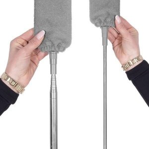 Springos Miotełka do kurzu 2w1 teleskopowa szczotka do pajęczyn 75-255 cm szara UNIWERSALNY 20