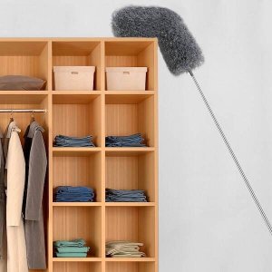 Springos Miotełka do kurzu 2w1 teleskopowa szczotka do pajęczyn 75-255 cm szara UNIWERSALNY 28