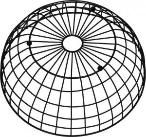 Springos Kosz na owoce, koszyk metalowy 28x11 cm czarny UNIWERSALNY 4