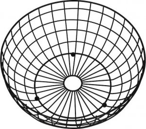 Springos Kosz na owoce, koszyk metalowy 28x11 cm czarny UNIWERSALNY 7