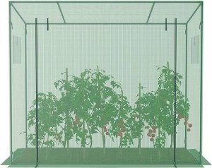 Springos Szklarnia ogrodowa foliowa UV4 130g/m2 2x1,7x0,8 m zielona UNIWERSALNY 3