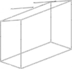 Springos Szklarnia ogrodowa foliowa UV4 130g/m2 2x1,7x0,8 m zielona UNIWERSALNY 7