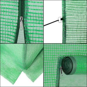 Springos Szklarnia ogrodowa foliowa UV4 130g/m2 2x1,7x0,8 m zielona UNIWERSALNY 9