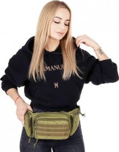 Springos Nerka biodrowa saszetka sportowa turystyczna zieleń UNIWERSALNY 5