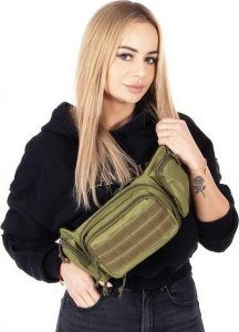 Springos Nerka biodrowa saszetka sportowa turystyczna zieleń UNIWERSALNY 6