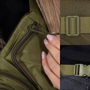 Springos Nerka biodrowa saszetka sportowa turystyczna zieleń UNIWERSALNY 8