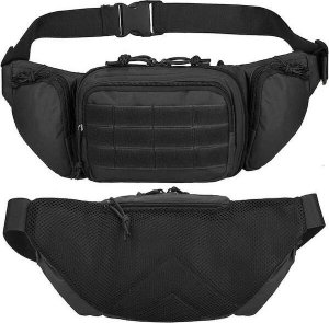 Springos Nerka biodrowa saszetka sportowa turystyczna czarna UNIWERSALNY 2