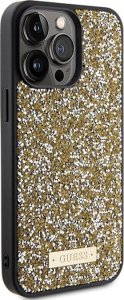 Guess Guess GUHCP15LPFGSBSD iPhone 15 Pro 6.1" żółty/yellow hardcase Rhinestone Metal Logo 4