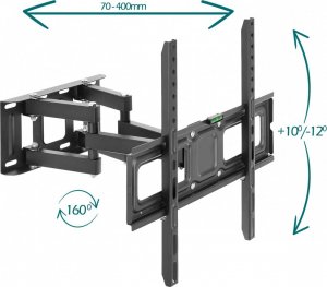 VETOUSON EXTRA MOCNY OBROTOWY UCHWYT do TELEWIZORA WIESZAK TV 25-70 cali Uniwersalny 2