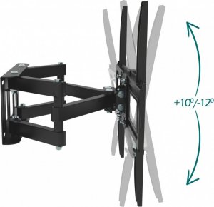 VETOUSON EXTRA MOCNY OBROTOWY UCHWYT do TELEWIZORA WIESZAK TV 25-70 cali Uniwersalny 4