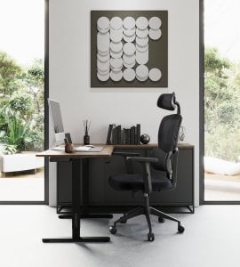 Krzesło biurowe SENSE7 Veno Czarne 3