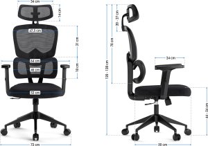 Krzesło biurowe SENSE7 Veno Czarne 13