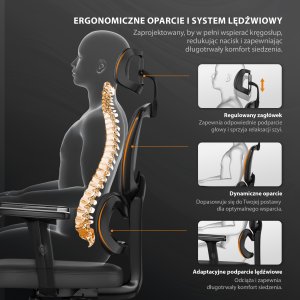 Krzesło biurowe SENSE7 Veno Czarne 25