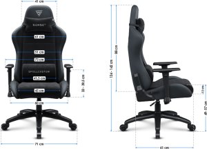 Fotel SENSE7 Spellcaster FUKU XL PU czarny 9