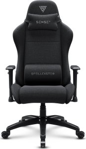 Fotel SENSE7 Spellcaster FUKU XL materiałowy czarny 3