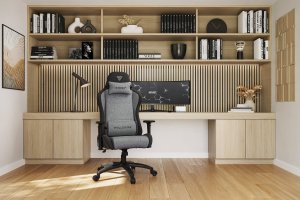 Fotel SENSE7 Spellcaster FUKU XL materiałowy czarno-szary 2