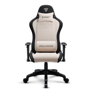 Fotel SENSE7 Spellcaster FUKU materiałowy czarno-beżowy 3