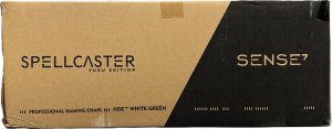 Fotel SENSE7 Spellcaster FUKU PU biało-zielony 13