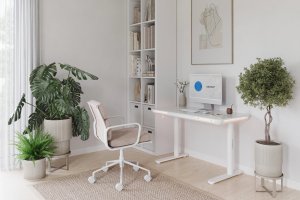 Biurko SENSE7 NOMO Białe 120 cmx60 cm 2