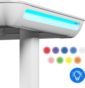 Biurko SENSE7 NOMO Białe 120 cmx60 cm 4