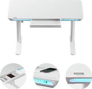 Biurko SENSE7 NOMO Białe 120 cmx60 cm 6