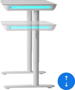 Biurko SENSE7 NOMO Białe 120 cmx60 cm 7