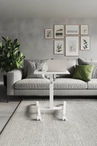 Biurko SENSE7 biurko mobilne Białe 70 cmx52 cm Biały 3