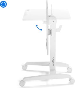 Biurko SENSE7 biurko mobilne Białe 70 cmx52 cm Biały 5